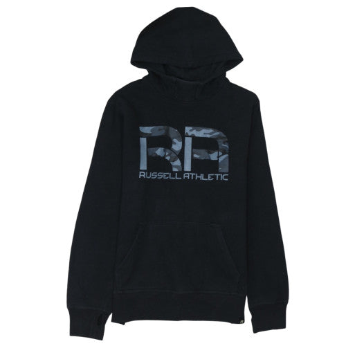 Russell Athletic Men's Black XL Pullover Hoodie Fleece Sportswear