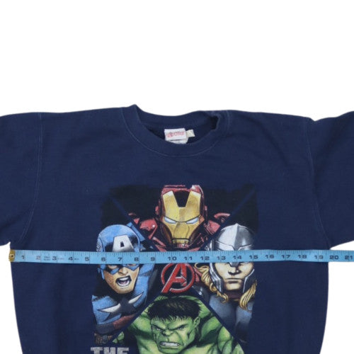 Marvel Boys Blue The Avengers Pullover Sweatshirt 7-8 Years