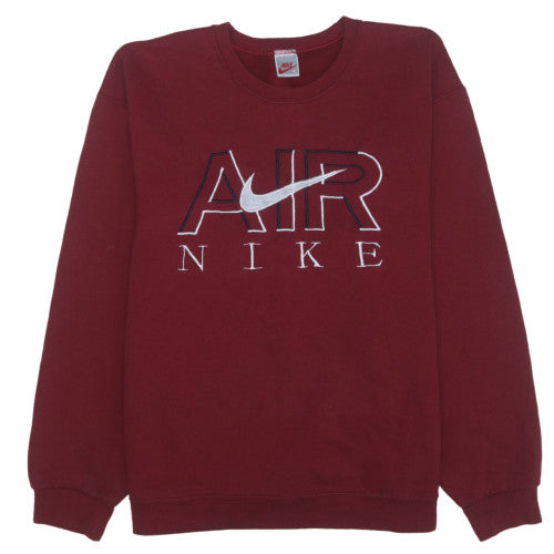 Nike Men’s Burgundy AIR Logo Crew Neck Sweatshirt XL