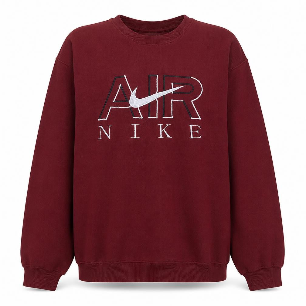 Nike Men’s Burgundy AIR Logo Crew Neck Sweatshirt XL