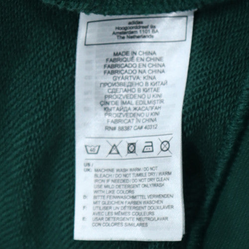 Adidas Mens Green Celtic FC Pullover Hoodie L Cotton Blend