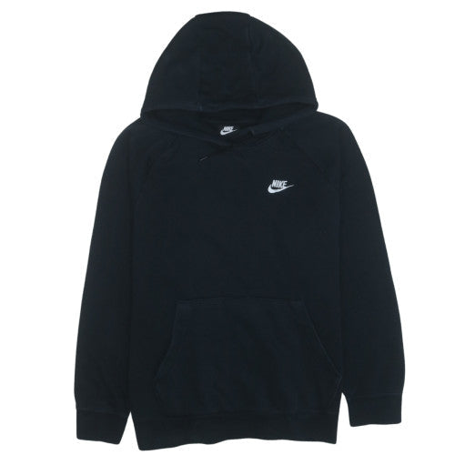 Nike Womens Black 1X Pullover Hoodie Sweatshirt with Logo