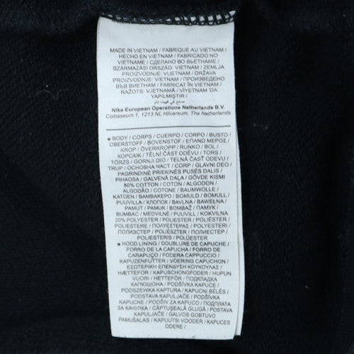 Nike Womens Black 1X Pullover Hoodie Sweatshirt with Logo