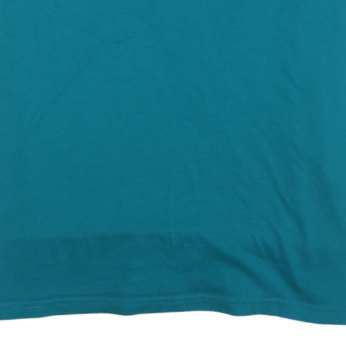 Under Armour Men's Teal Graphic Crew Neck T-Shirt XL Loose Fit