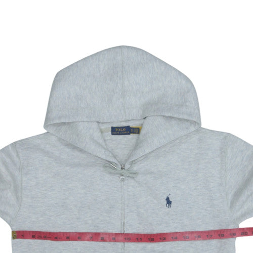 Polo Ralph Lauren Women Grey Full Zip Hoodie XS Classic Fit