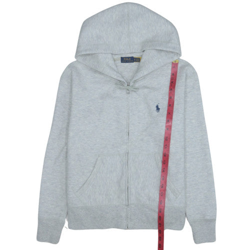 Polo Ralph Lauren Women Grey Full Zip Hoodie XS Classic Fit