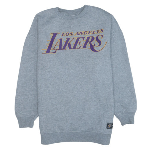 NBA Los Angeles Lakers Grey Crew Neck Sweatshirt Womens XS