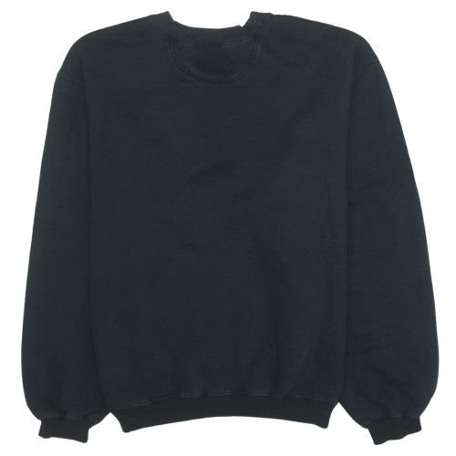 Champion Men's Black Crew Neck Pullover Sweatshirt Size L