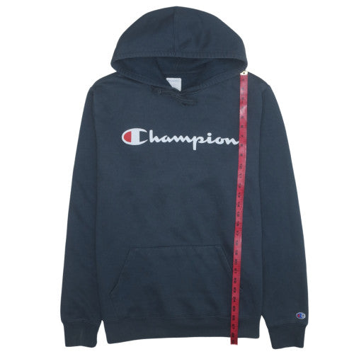 Champion Men’s Blue XL Pullover Hoodie Logo Fleece Sweatshirt
