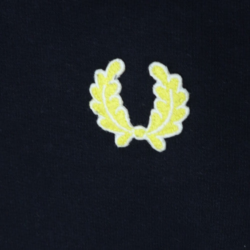 Fred Perry Men’s Black 2XL Full Zip Hoodie with Yellow Trim