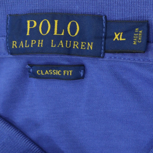 Ralph Lauren Men's Blue Classic Fit Short Sleeve Polo Shirt XL