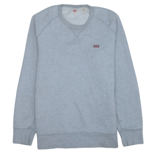 Levi's Men's Grey Sweatshirt M Crew Neck Fleece Pullover Casual