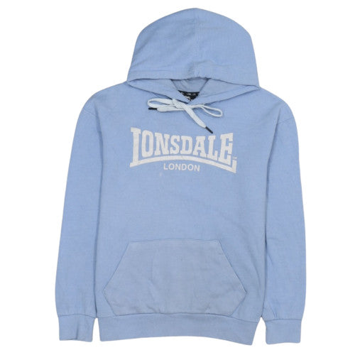 Lonsdale London Womens Blue Pullover Hoodie Size 10 Cotton Blend