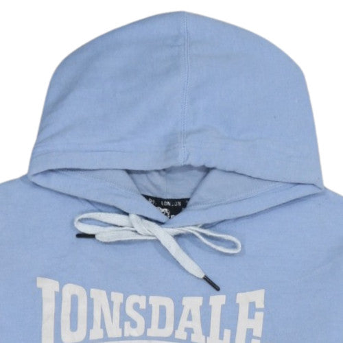 Lonsdale London Womens Blue Pullover Hoodie Size 10 Cotton Blend