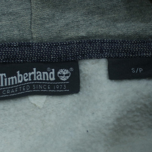Timberland Men's Grey Full Zip Hoodie S Fleece Cotton Outdoor