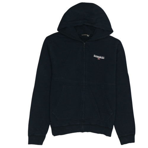 Napapijri Men’s Black Full Zip Hoodie L Outdoor Fleece
