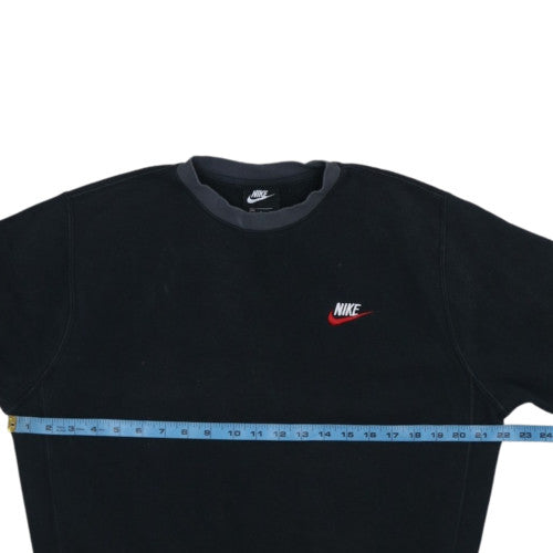 Nike Men's Black Small Pullover Crew Neck Fleece Sweatshirt