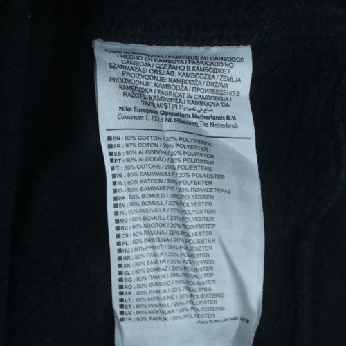 Nike Men's Black Small Pullover Crew Neck Fleece Sweatshirt