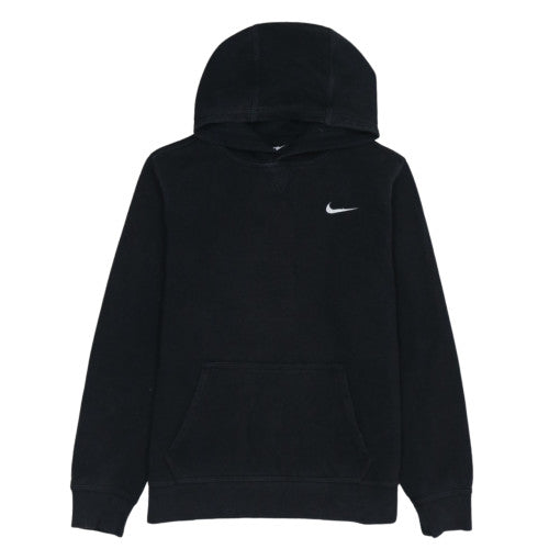 Nike Boys Black Pullover Hoodie XL 13-15 Years Fleece Logo Sweatshirt
