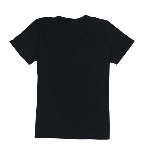Lotto Men's Black XXL Crew Neck Cotton Graphic T-Shirt