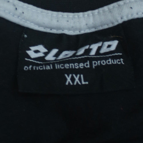 Lotto Men's Black XXL Crew Neck Cotton Graphic T-Shirt
