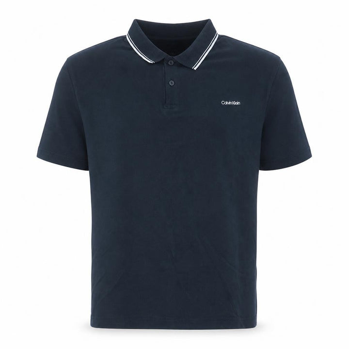 Calvin Klein Men's Black Liquid Touch Polo Shirt XL Cotton