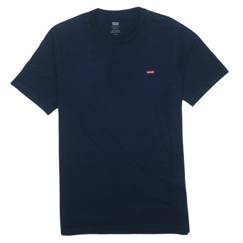 Levi's Men's Navy Blue Crew Neck Cotton T-Shirt Size S