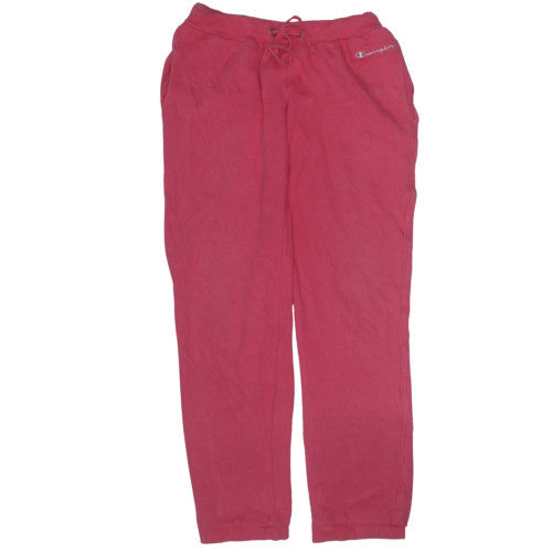 Champion Women's Pink Fleece Sweatpants S Elastic Waist Casual