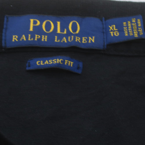 Ralph Lauren Men's Black Classic Fit Cotton Polo Shirt XL
