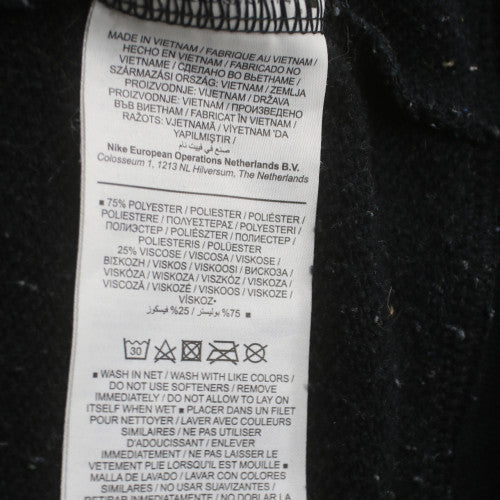 Nike Womens Black Full Zip Dri-Fit Hoodie L Polyester Viscose
