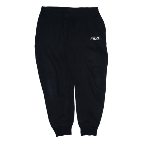 Fila Mens Black XL Jogger Sweatpants Cotton Blend Casual