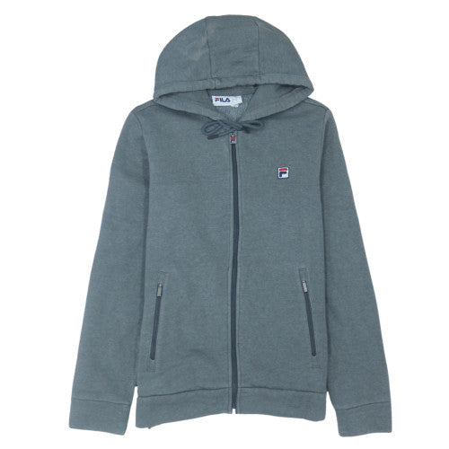 FILA Mens Grey XS Full Zip Hoodie Sweatshirt with Logo