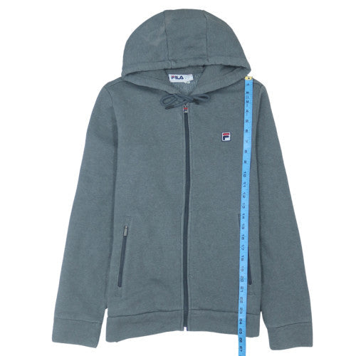 FILA Mens Grey XS Full Zip Hoodie Sweatshirt with Logo