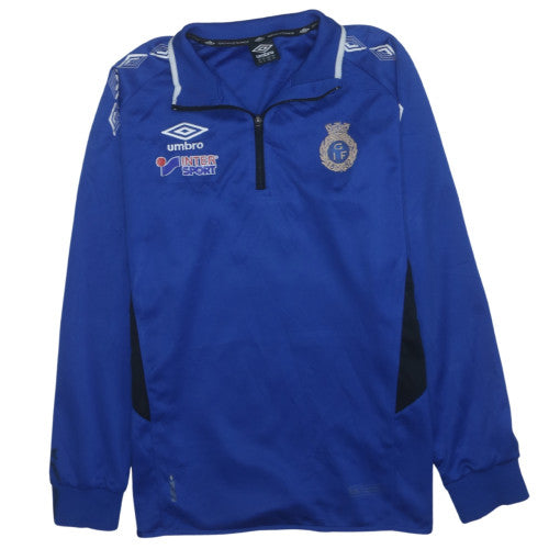 Umbro Men's Blue XL 1/4 Zip Athletic Football Sweatshirt
