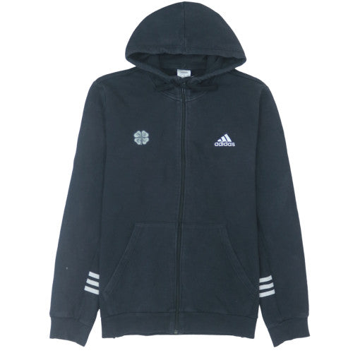 adidas Men's Black Full Zip Hoodie L Fleece Sportswear