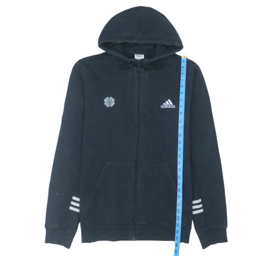 adidas Men's Black Full Zip Hoodie L Fleece Sportswear