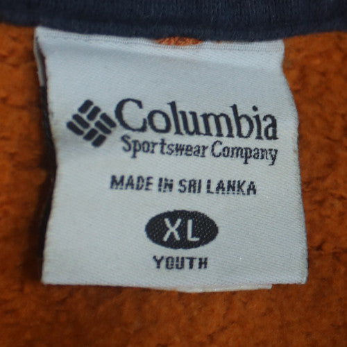 Columbia Boys Orange XL Pullover Fleece Hoodie with Logo and Pockets
