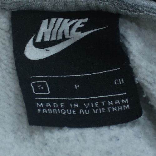 Nike Women Grey Small Pullover Sweatshirt Cotton Blend