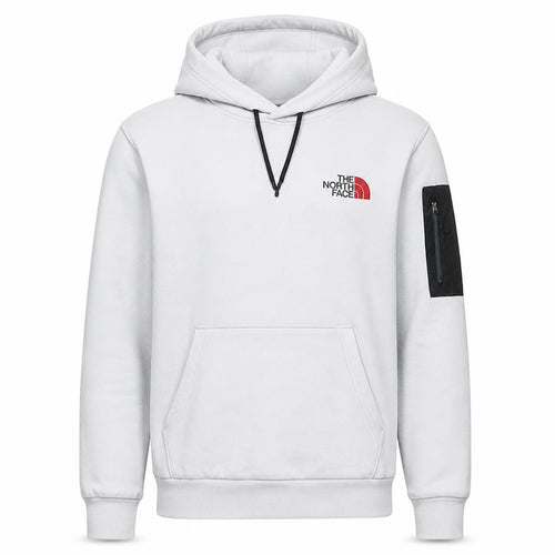 The North Face Men's White Pullover Hoodie M Outdoor Fleece