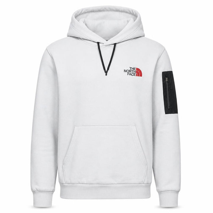 The North Face Men's White Pullover Hoodie M Outdoor Fleece
