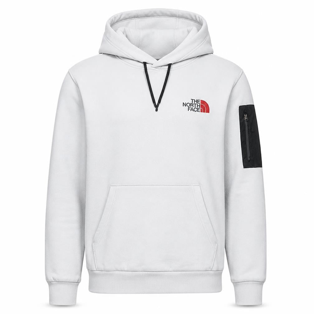 The North Face Men's White Pullover Hoodie M Outdoor Fleece