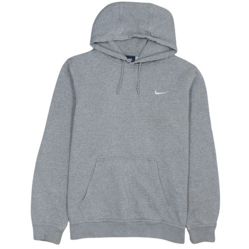 Nike Men's Grey Pullover Fleece Hoodie L Regular Fit Sportswear