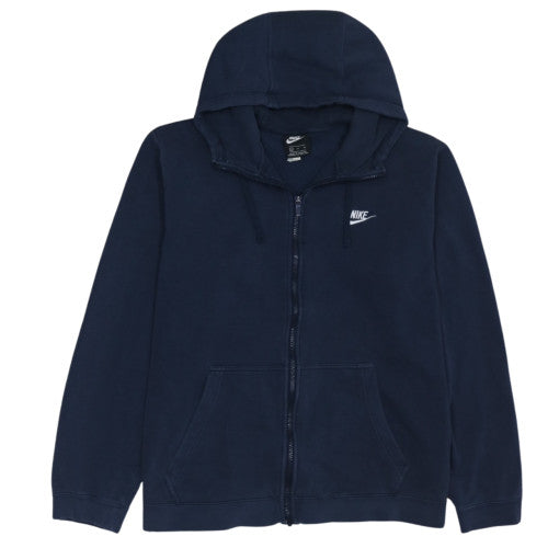 Nike Mens Blue XL Full Zip Hoodie Sweatshirt Fleece Sportswear