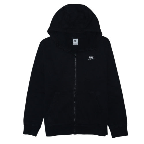 Nike Men Black Full Zip Hoodie Fleece Sweatshirt M