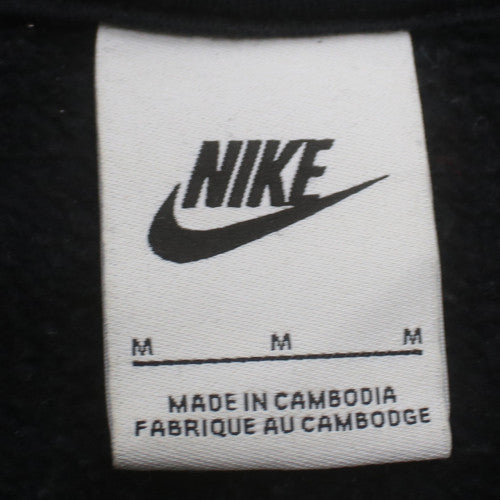 Nike Men Black Full Zip Hoodie Fleece Sweatshirt M