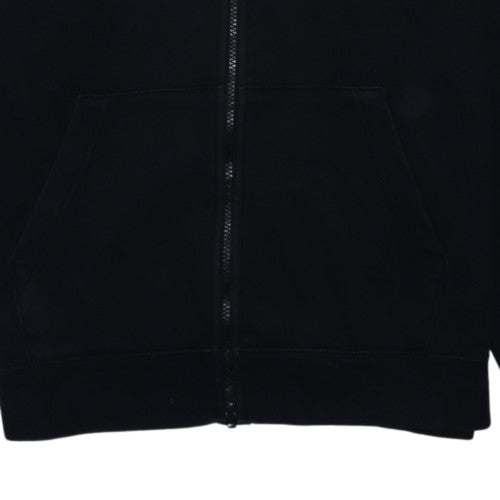 Nike Men Black Full Zip Hoodie Fleece Sweatshirt M