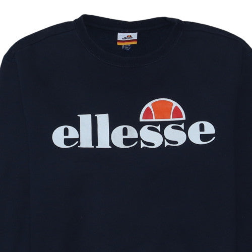 Ellesse Men's Blue Logo Pullover Sweatshirt Size M