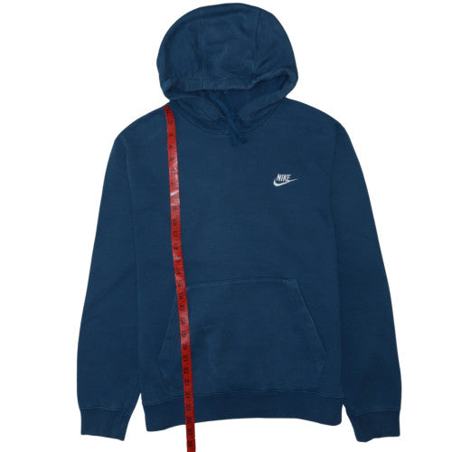 Nike Women's Blue Pullover Hoodie Medium Cotton Blend Casual