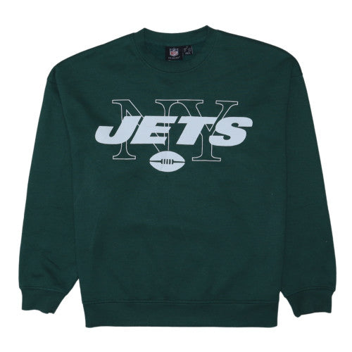 Primark NFL NY Jets Green Sweatshirt XS Women's Casual Crew Neck