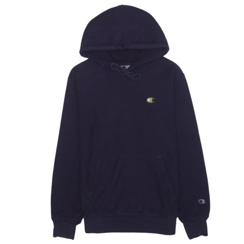 Champion Womens Navy Reverse Weave Pullover Hoodie Size M Cotton Blend